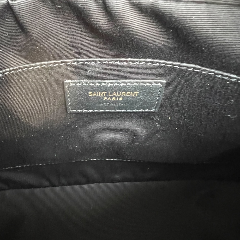 Saint Laurent Lou Medium YSL Quilted Camera Crossbody Bag with Pocket - Picture 9 of 10